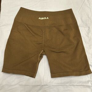 Women's Green Aurola Athletic Shorts